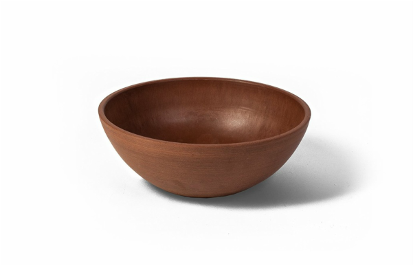 Textured Brown Algreen Products Valencia Round Planter Pot 12.25 by 18-Inch